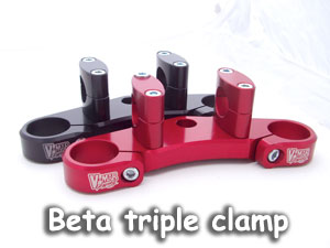 Beta Triple clamps with fat bar mounts